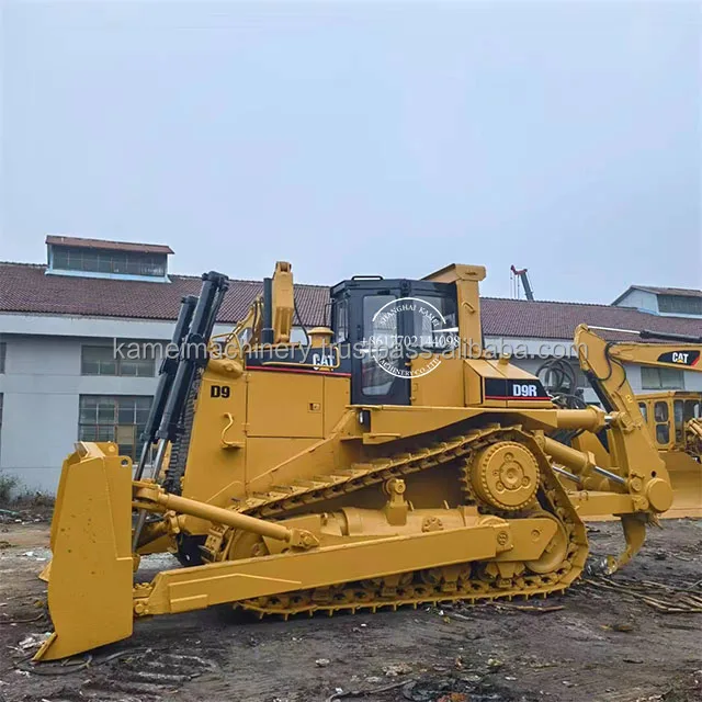 Всемирно известный Подержанный бульдозер Caterpillar D9R отличное качество двигатель Cat D6G D7R D8R D12 популярное использование