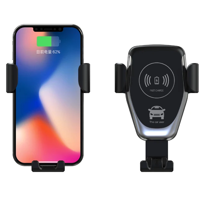 Dropshipping 10W Fast Charging Automatic Clamping Phone Holder Electric OTPT/OVP Wireless Car Charger for iPhone for Samsung