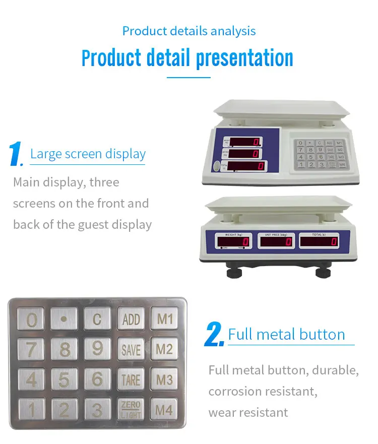 15-30kg Price Computing Scale - Precision for Supermarkets