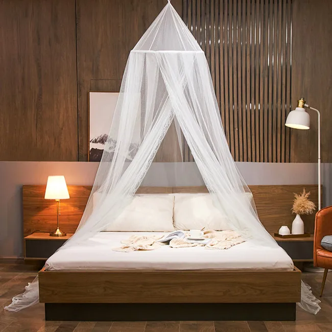 Conical Hanging Mosquito Net Double Bed Canopy
