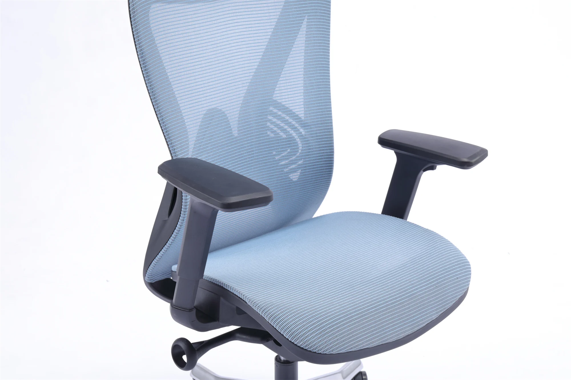 Executive Office Chair Adjustable Ribbed Back Swivel