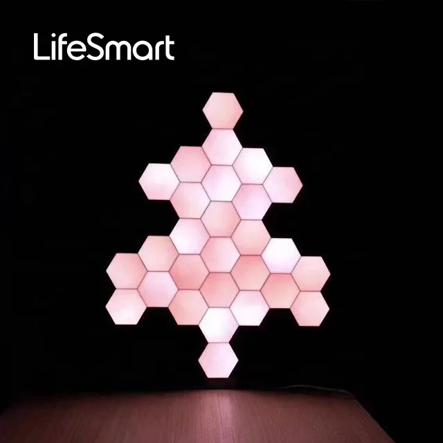 LifeSmart Cololight PLUS KIT Smart Hexagonal Light Halloween Decoration Light, Work with HomeKit, Google, Alexa LS167A7, 7PCS