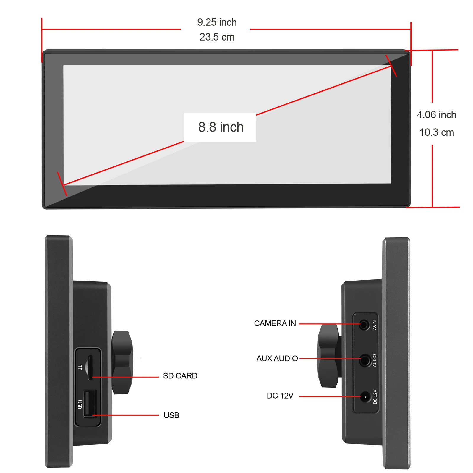 Road Top Wireless Carplay Android Auto Air Play Navigation Touch Screen