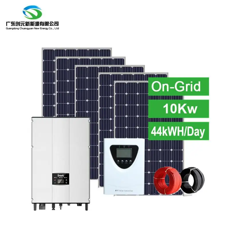 5 Kw 6kw 10kw Grid Tied Solar System On Grid 3kw 5kw 6kw Grid Tie Solar Energy System