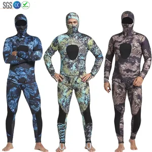 5mm Diving Suit 3mm Wet Suit Mens Camo Pattern Wetsuit Custom Fabric Neoprene Friendly for Spearfishing Diving Surfing