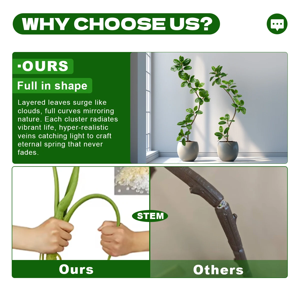 Best-Selling 2m Large Green Artificial Banyan Trees Piano Leaves Indoor Living Room Decor Silk Faux Grass for Office Decoration details