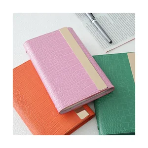 Free Sample New Arrival Organizer Macaron Magnetic A6 PU Leather Loose-Leaf Binder Cash Envelope Money Budget Journal Wallet