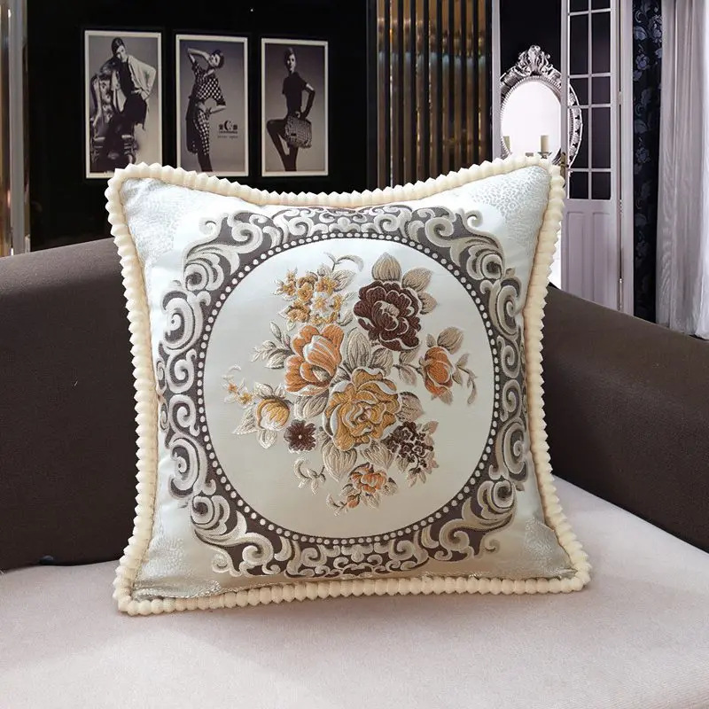 Aoyatex Chinese style series classical pillow lunch break sofa pillow embroidered headboard cushion wholesale court style details