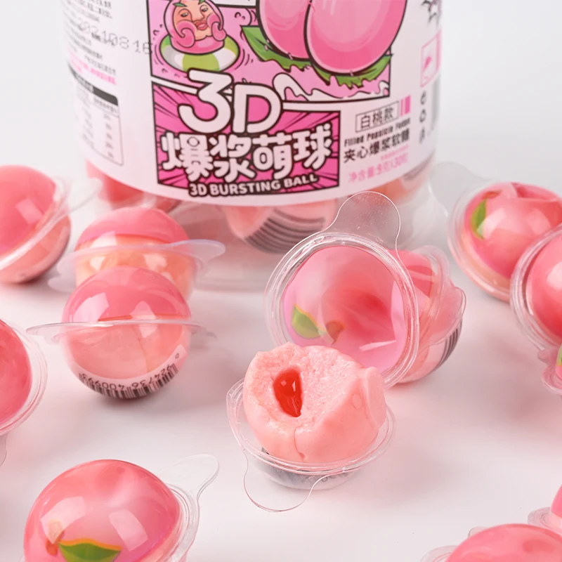 Creative Candy 3d Cute Ball 11g Explosive Jelly Sandwich Soft Candy