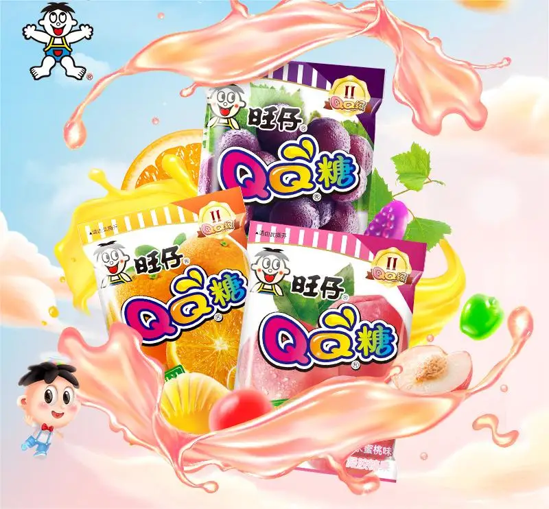 Fruit Snack Gummy Want Want QQ Sugar 20g - Super Sour Flavors