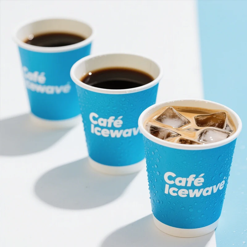 Eco-friendly 16oz Disposable Degradable Customized Coffee Shop Takeaway Paper Coffee Cup Double Wall Paper Coffee Cups with Lids