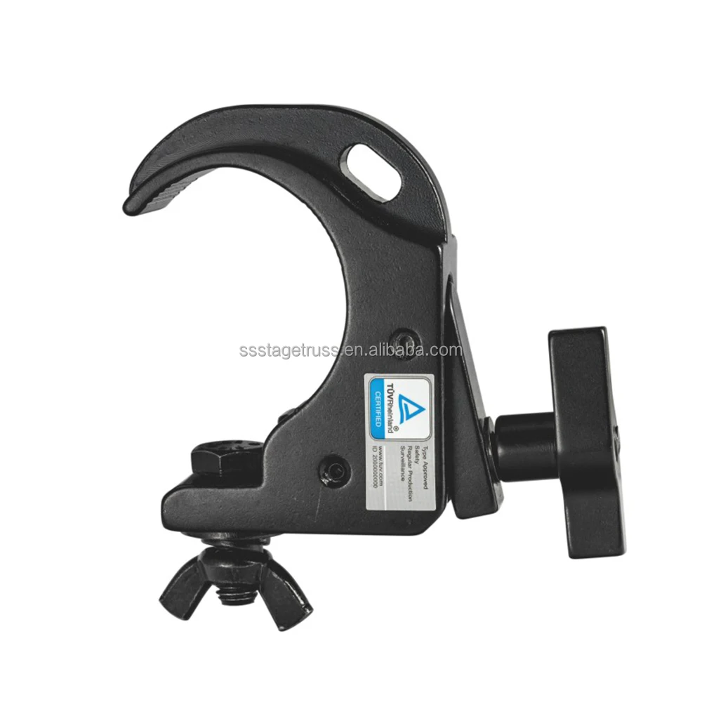 High Load Bearing Aluminum Stage Lighting Truss Display System Accessories Coupler Tube Clamps Hook