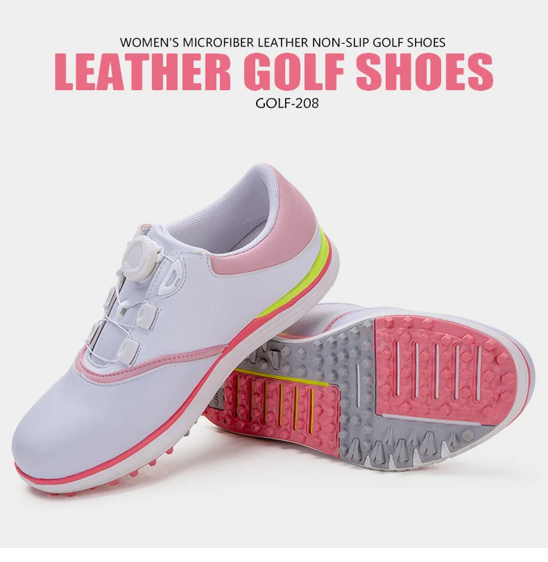 New golf shoes ladies waterproof shoes spin buckle laces spring and summer non-slip sports shoes