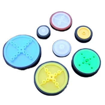 Technology Handmade Multi-model Small Rubber Wheel DIY Model Belt Pulley Car Tires Toy Wheel