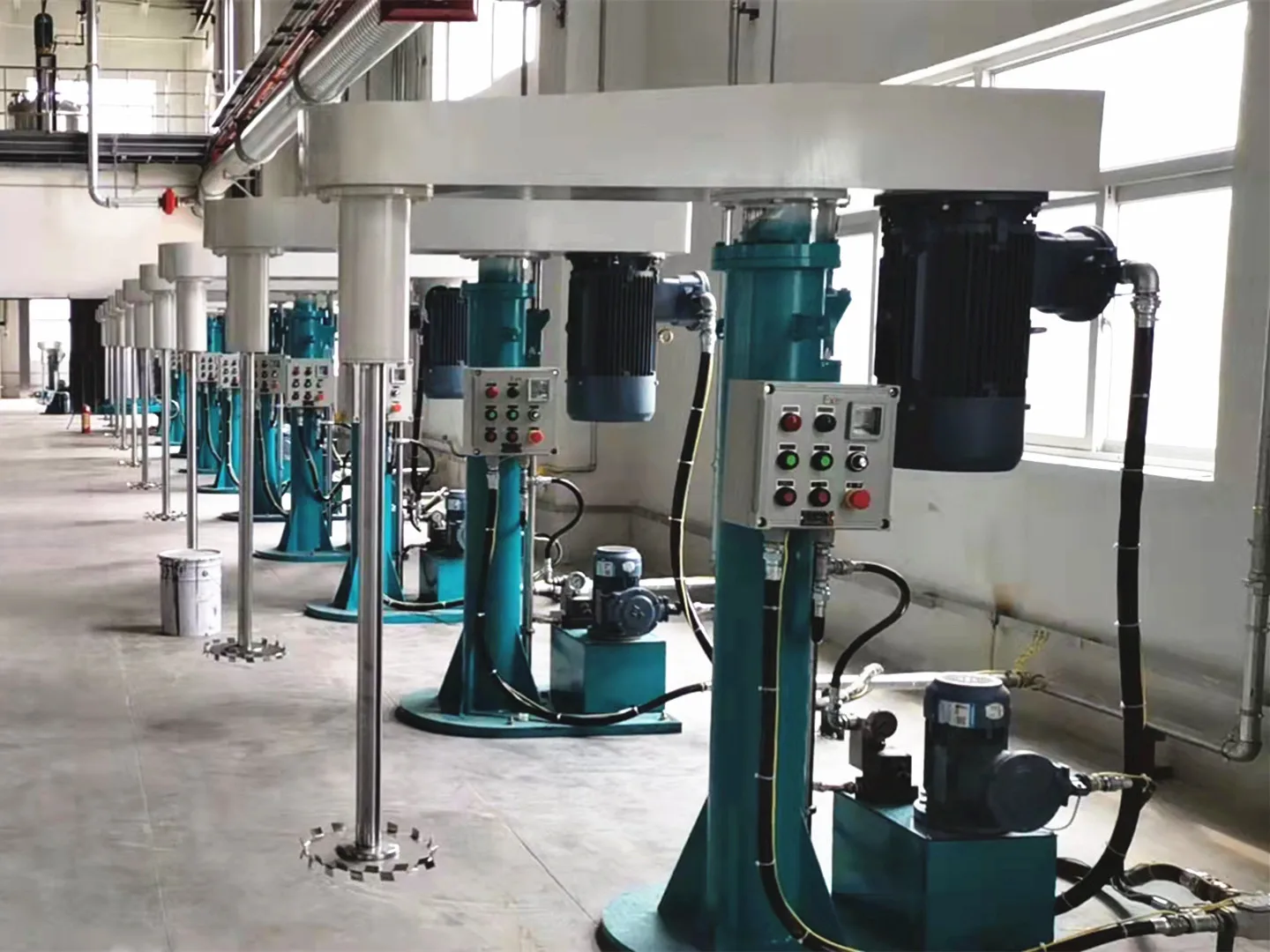 11KW Paint Dispersing and Mixing Machine Small Capacity High Speed Disperser for Mixing Paint and Coatings