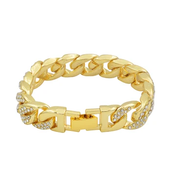 2020 No fading jewelry zircon chain wholesale 18K gold bracelet for women bracelets