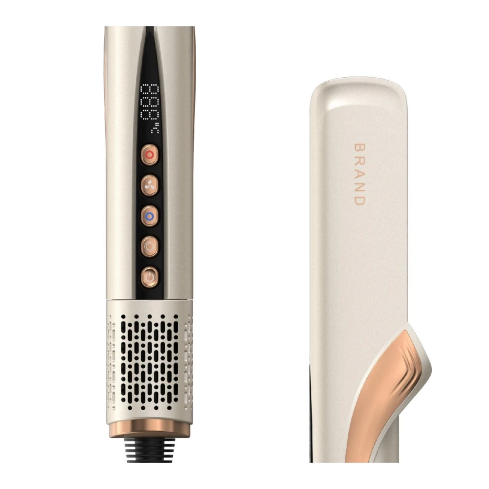 New Custom High Quality 3 in 1 Airflow Air Wet to Dry Electric Negative Ion Flat Iron Blow Dryer Hair Straightener Machine