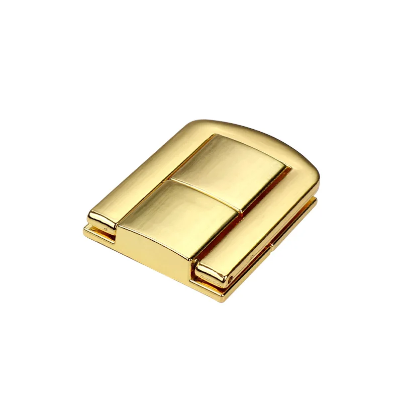 Small Jewelry Box Buckle Lock Gold Cigar Box Fitting Zinc Alloy Latch Lock For Wooden Jewelry Box