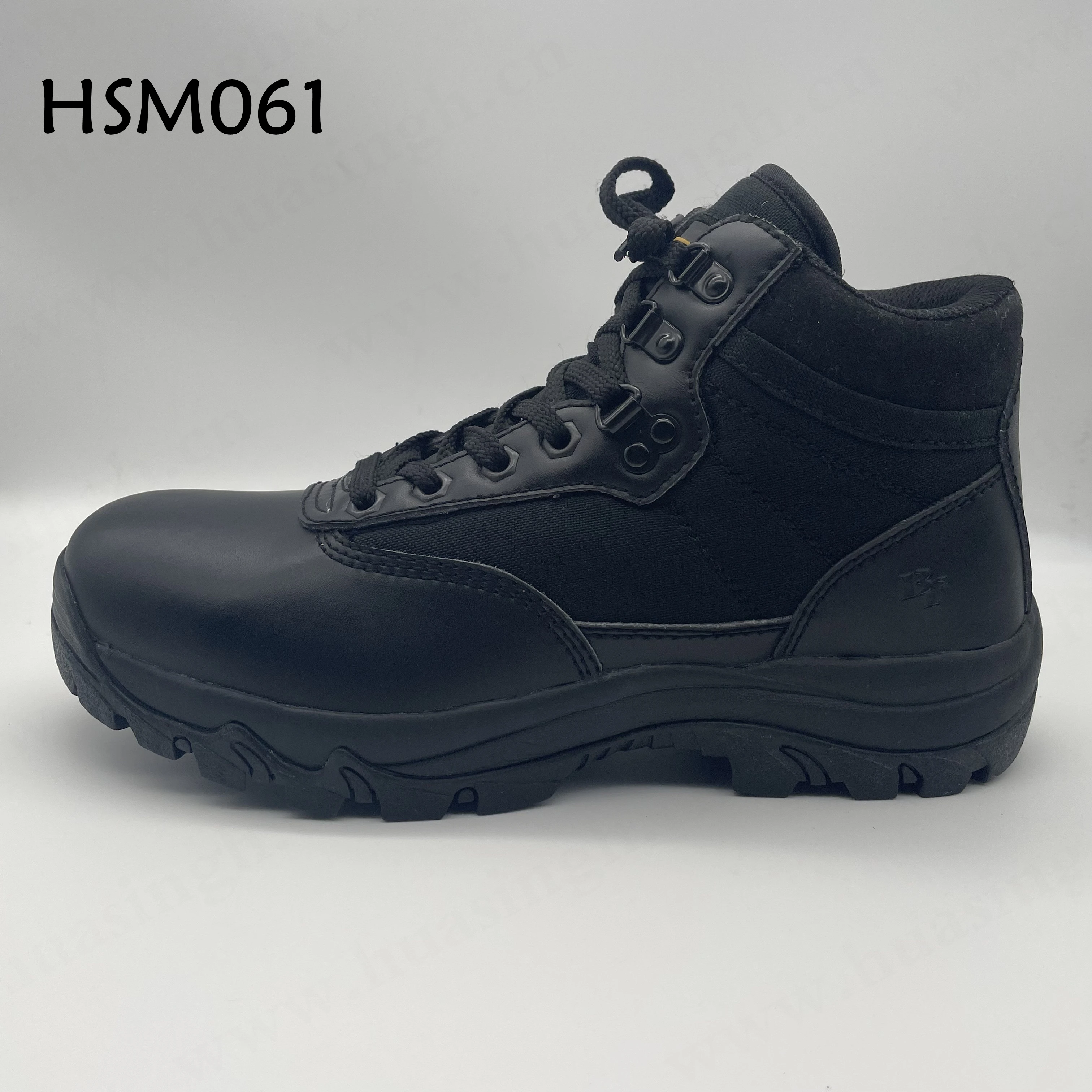 LXG,classic Low-cow Style Daily Training Black Military Boots Anti-shock PU+rubber Outsole Police Boots for Sale HSM061