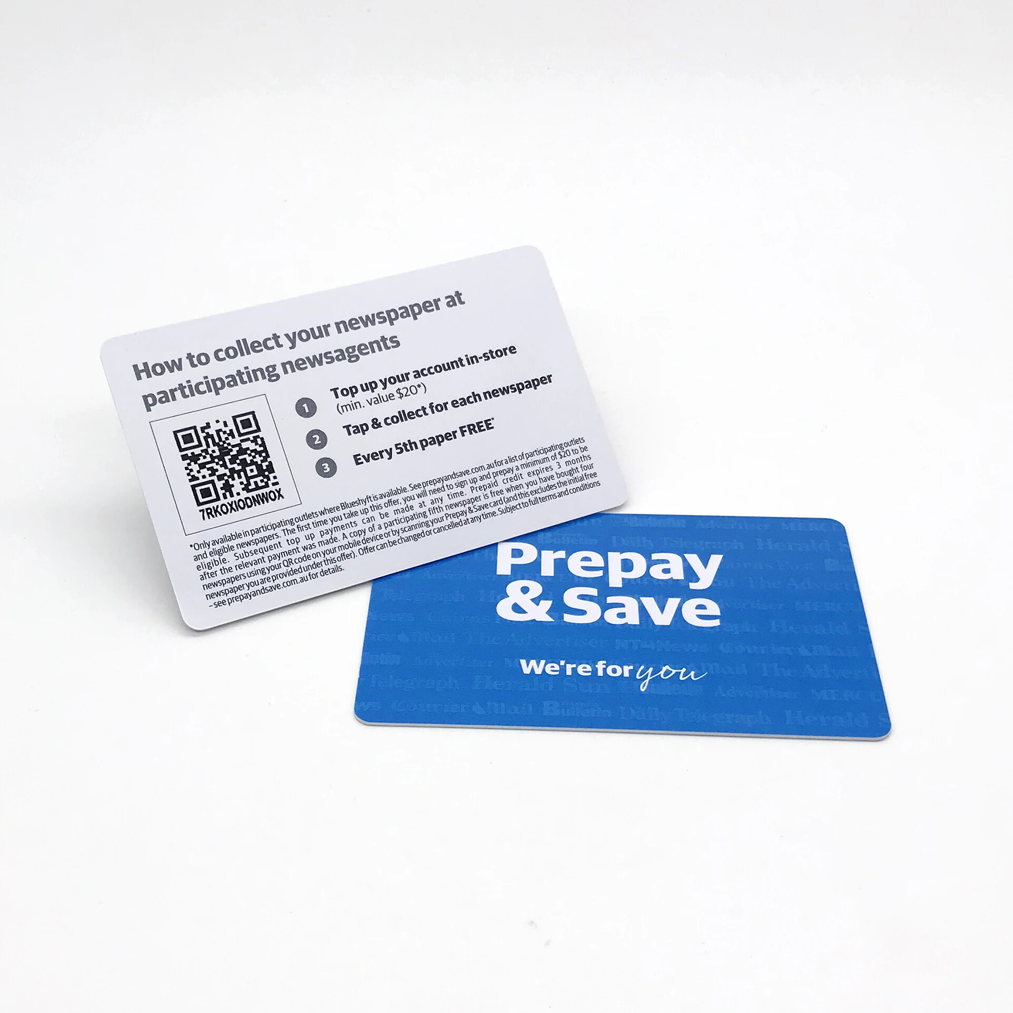 Plastic QR Code Card for Payment Sign Plate