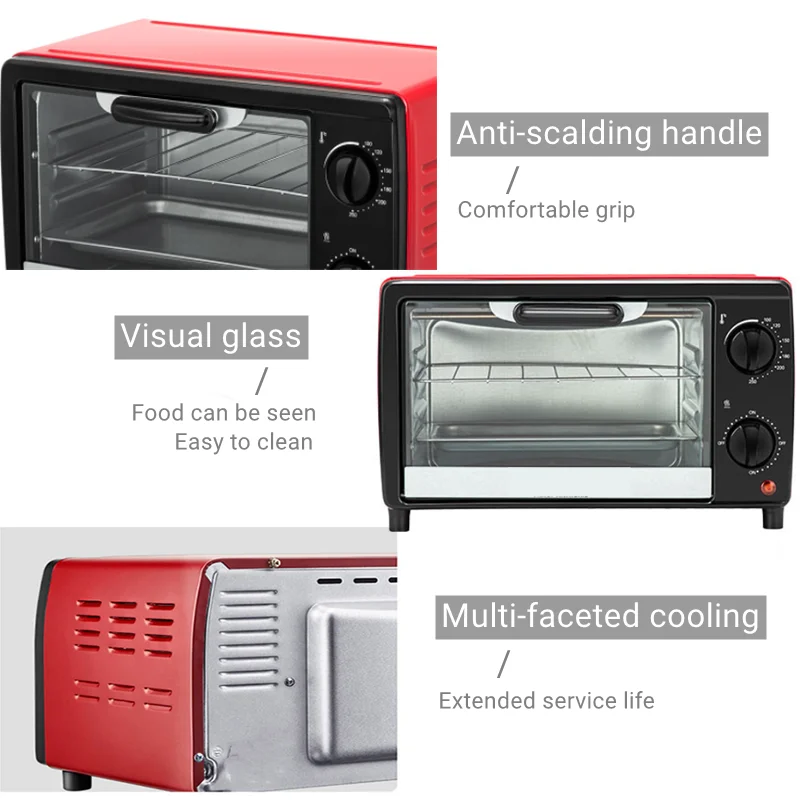 Electric Oven Household Multi Function Mini Oven 12L Pizza Electric Kitchen Oven 220V