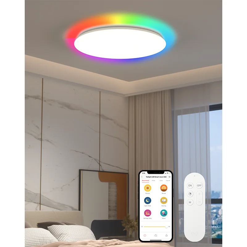 YEELIGHT Mijia Smart Ceiling Led Light Arwen 550C Dimmable, Support Voice Control, Works with Alexa for Livingroom