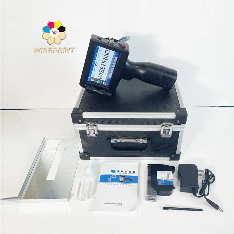 Wiseprint Handheld TIJ Golf Ball logo Printer Inkjet Number Bar Code Expiry Office Printer Handheld Printer