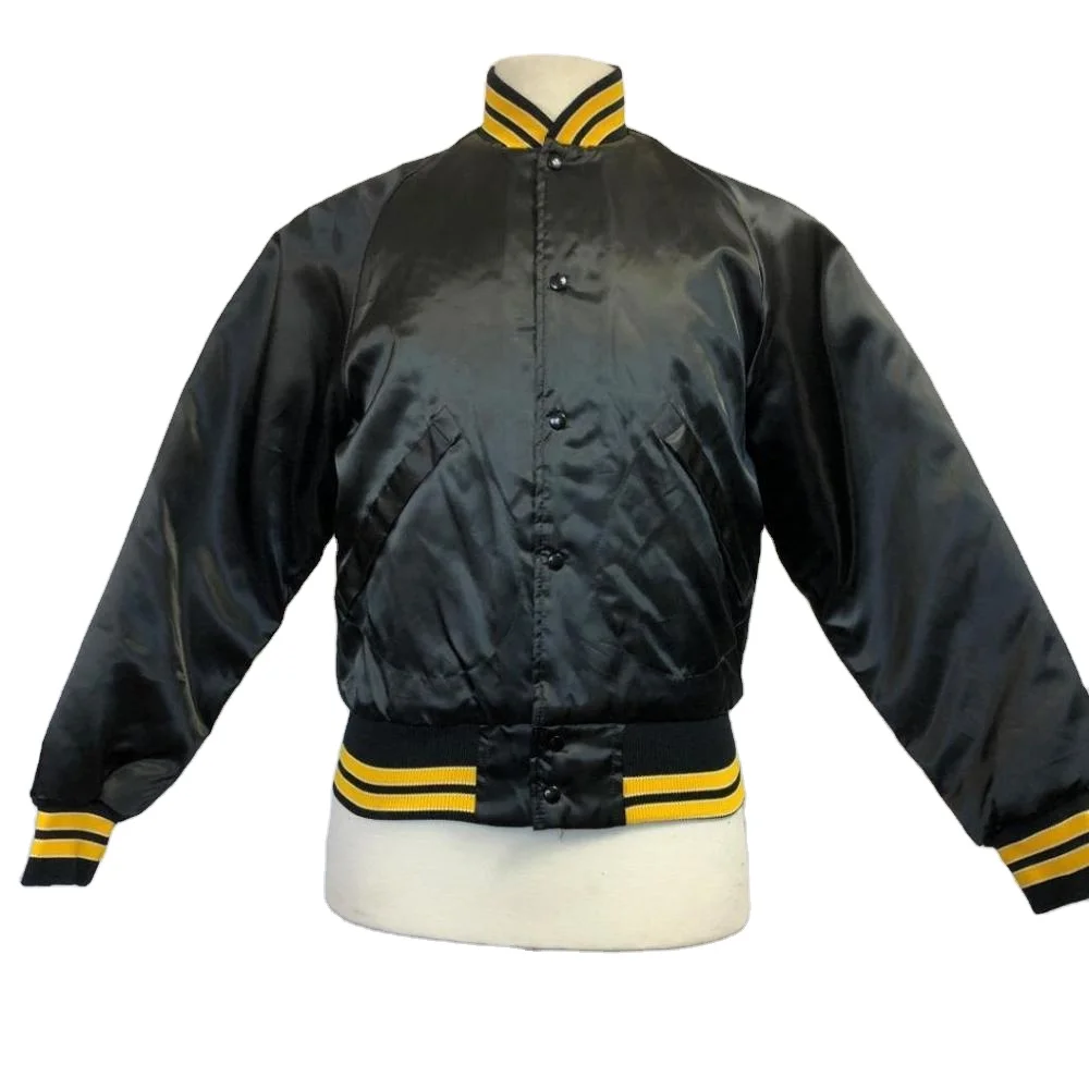 High Quality Satin Varsity Jackets Wholesale 100 Satin Letterman Baseball Jackets Custom Satin 