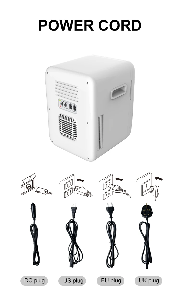 Recharge Fridge 16l Mini Car Fridge Mini Refrigerator Dc 12v Ac 220v