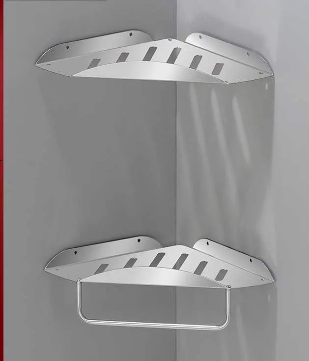 High quality stainless steel bathroom shelf is easy to use