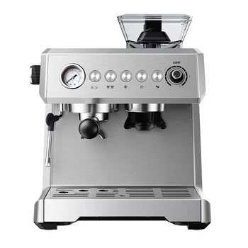 Business use semi automatic coffee maker professional italian commercial grinding espresso coffee machine