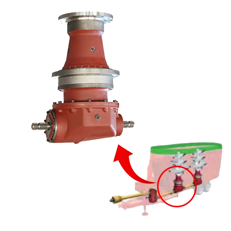 Farm Agricultural Gear Box Tractor TMR Cattle Feed Mixer Rotary Lawn Mower Digger Agriculture Tiller 540 Pto Shaft Bevel Gearbox