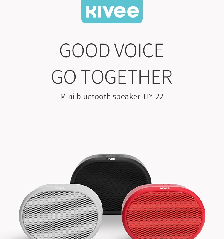 KIVEE High fidelity wireless portable with cheap price blue tooth portable audio bt portable waterproof blue tooth speaker - ANKUX.COM