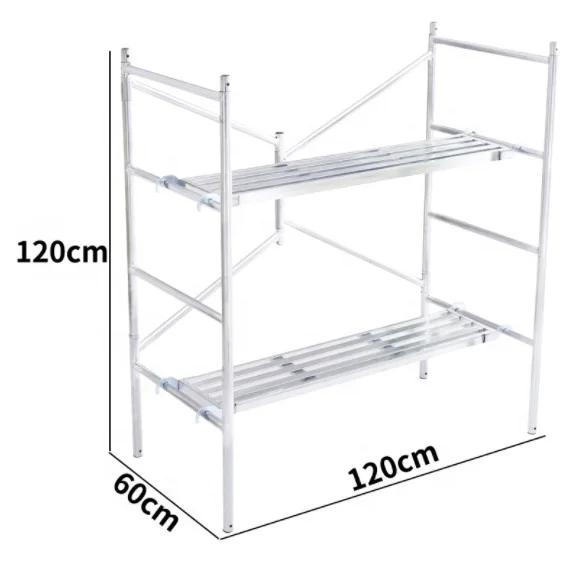 1.5m Portable Ladder Frame Scaffold h Frame Scaffolds Mobile Steel Folding Quick Scaffolding for House Painting