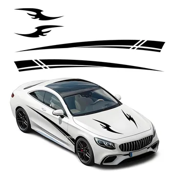 For Honda Civic Car Hood Cover StickerS Auto Sides Body Vinyl Film Decor Decals Sport Stylish Graphics Tuning Accessories