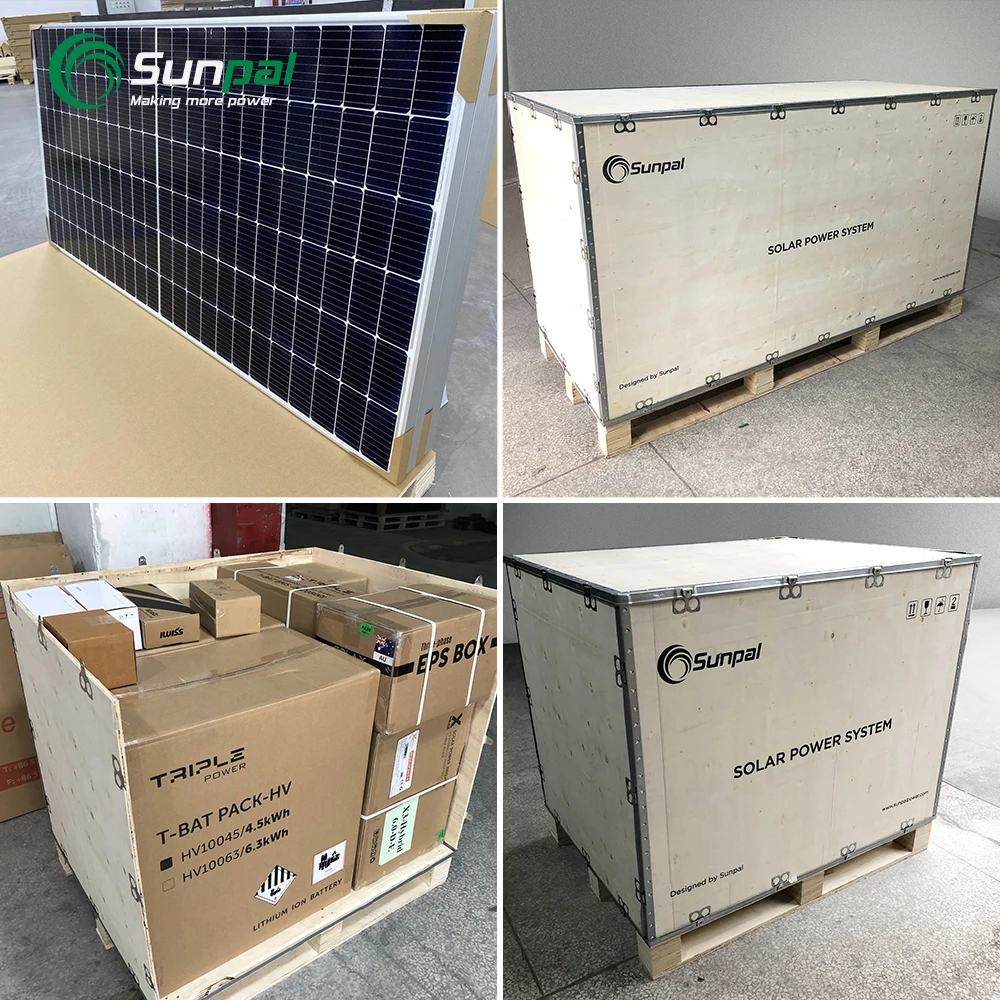 Sunpal Home Off Grid Solar System Complete Kit 5Kw 10Kw 12Kw Hybrid Solar Energy Power System With Lithium Battery