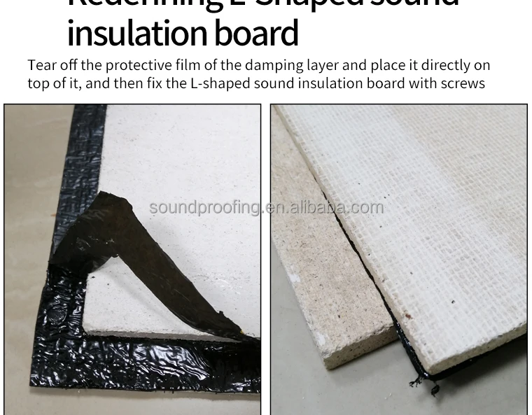 Acoustic Panels Sound Insulation Board Noise Cancelling Gypsum Board ...