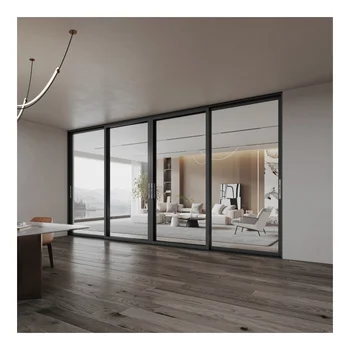 Double Glazed Aluminum Sliding Door for Patio Deck Balcony Terrace Office and Living Room, Custom Interior & Exterior Door