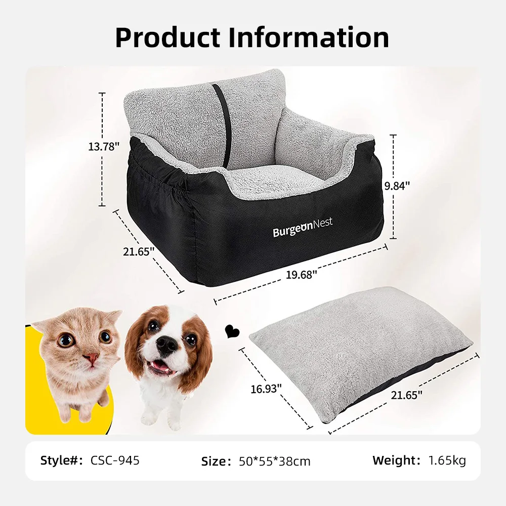 Wholesale Waterproof Scratchproof Durable Oxford Dog Hammock with Big - product detail 6