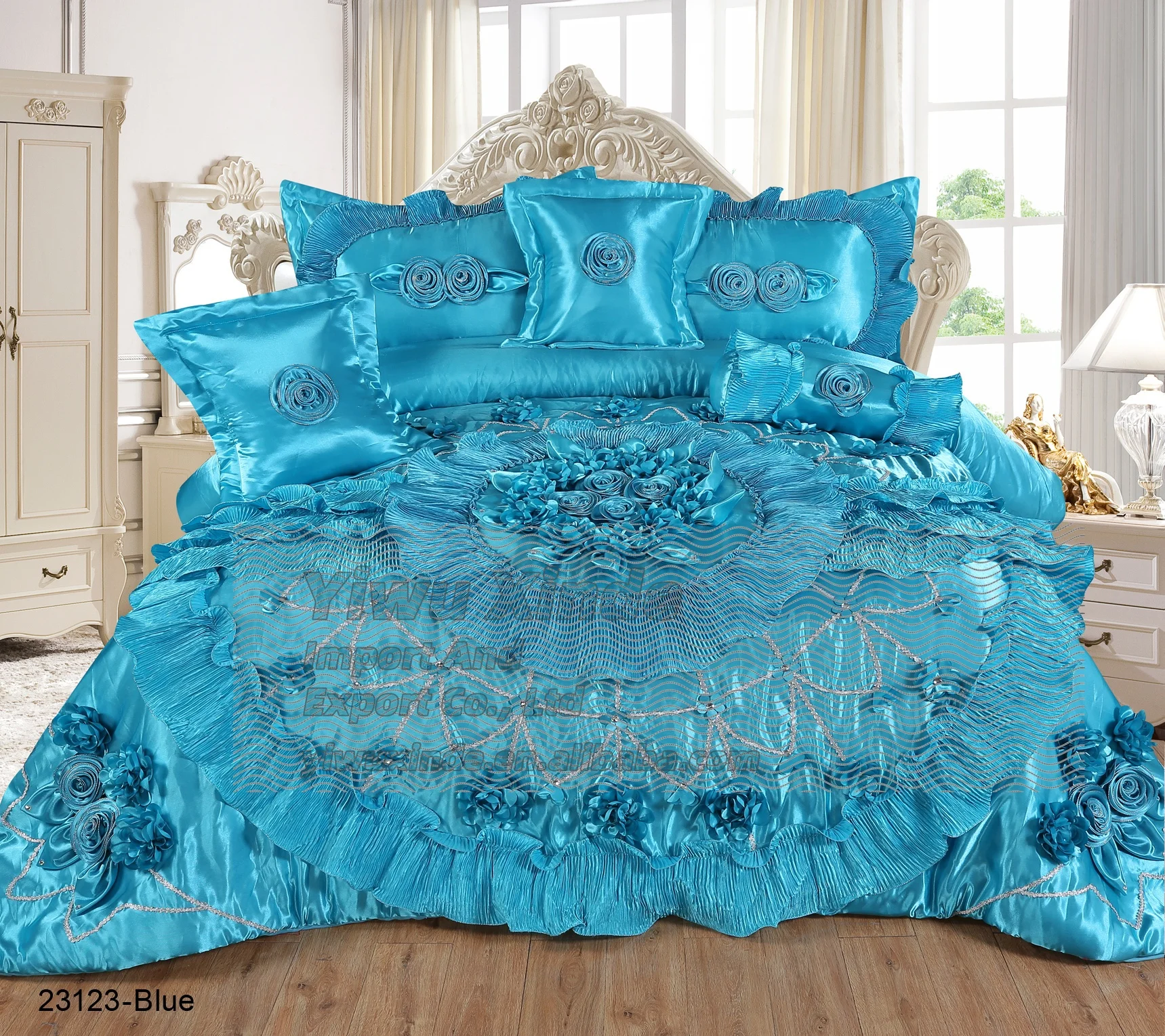 Cotton Duvet Princess Dress Duvet Cover Luxury Cotton Jacquard