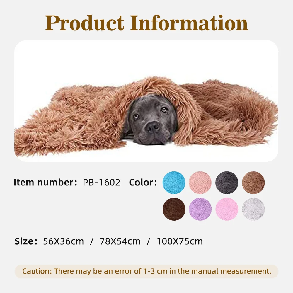 Washable Pet Blanket Premium Fluffy Flannel Fleece Cushion Soft and Wa - product detail 4