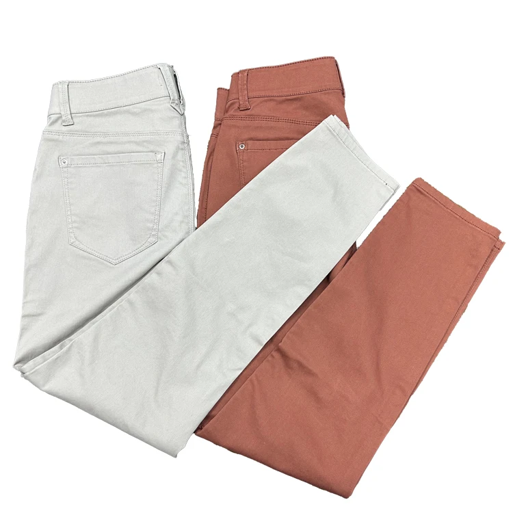 Women's Regular Jeans Simple Style Mid Waist Slim Skinny Plus Size Denim Breathable Pencil Pants Solid Pattern Color for Woman