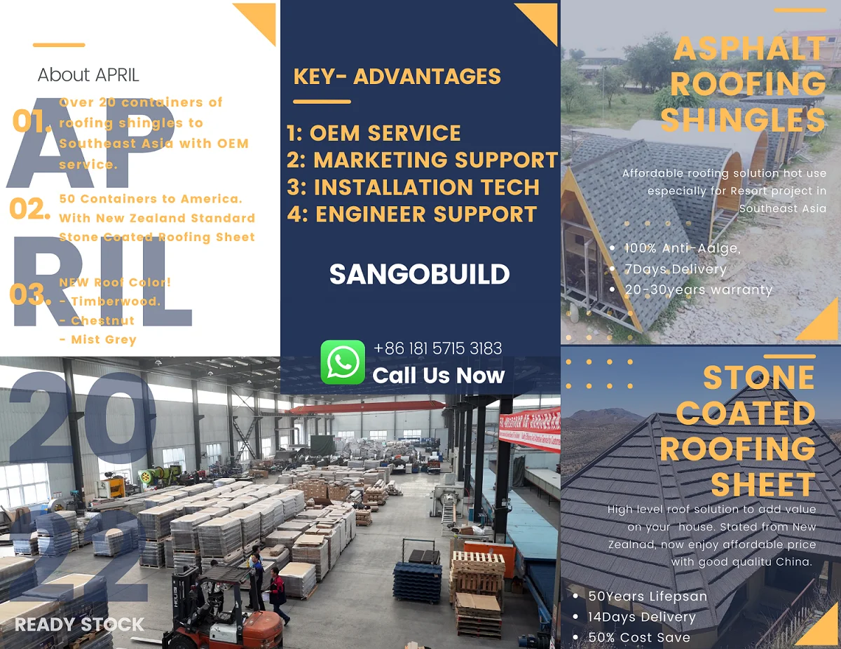 Construction Material High Aluzinc Roof Tile 50 Years Lifespan Stone