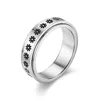2. 6mm - Rotating Little Flower, Steel Color