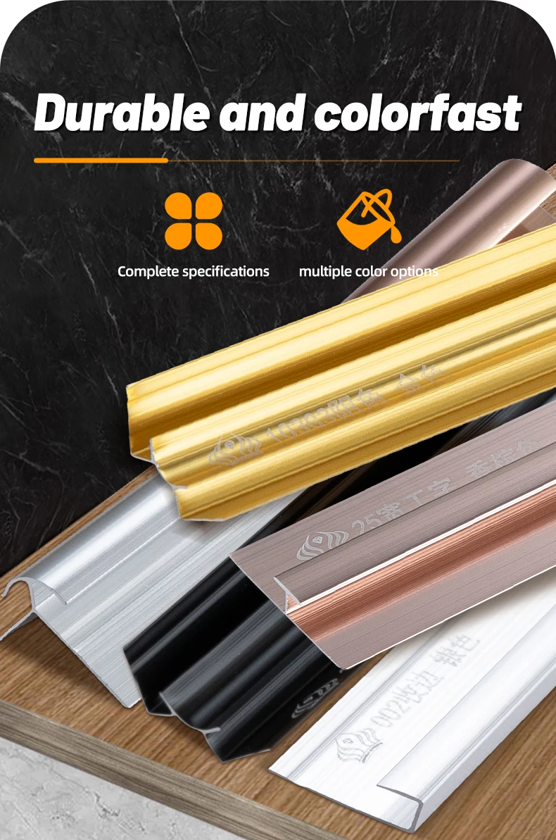 Aluminum Corner Trim for Wall Decoration with UV Protection from China supplier