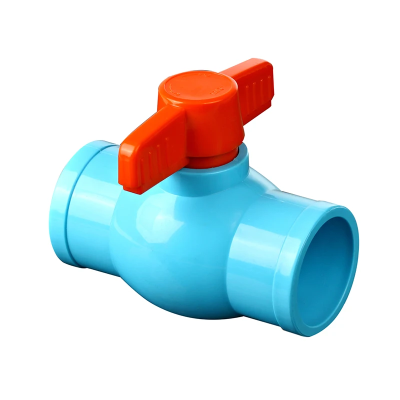 Morden Style PVC Ball Valve with Socket Pressure Reducing Slide Gate Pneumatic Control Customizable OEM Water Supply Ball Valve