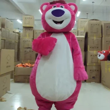 2025 New Custom Adult Size Strawberry Bear Plush Animal Cartoon Mascot Costume For Sale