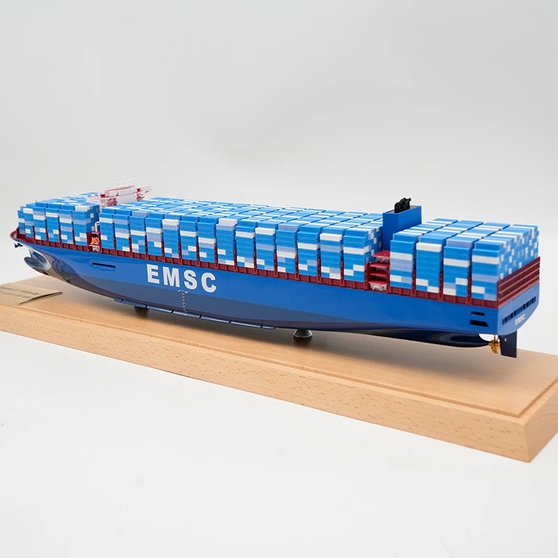 【L】O.A.S Manufacturer Handicraft Ship Model Upscale Business Gifts Scale 1:888 Cargo Boat Models Custom 45cm Container Ship Model