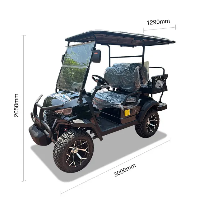 4 Seaters Electric Golf Cart Low Speed Offroad Electric Vehicle Club Car Electric Street Golf Cart