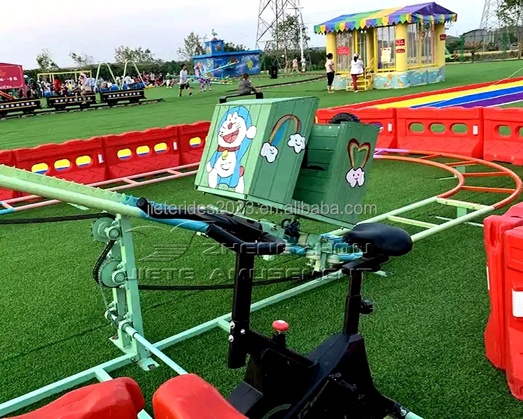 Unpowered Sports Entertainment Parent-child Interactive Games Bicycle Human Pedal Roller Coaster